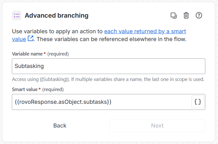 Advanced branching loop mapping configurations